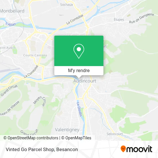 Vinted Go Parcel Shop plan