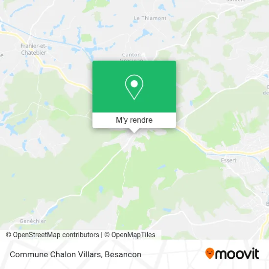 Commune Chalon Villars plan
