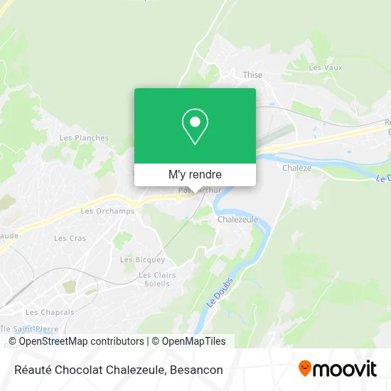 Réauté Chocolat Chalezeule plan