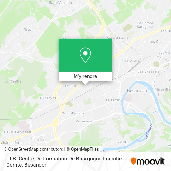 CFB- Centre De Formation De Bourgogne Franche Comte plan