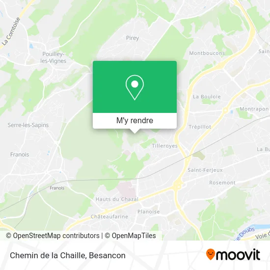 Chemin de la Chaille plan