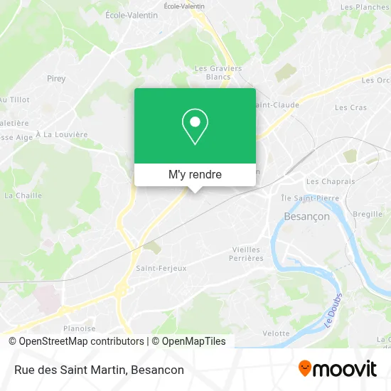 Rue des Saint Martin plan