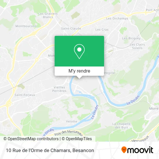 10 Rue de l'Orme de Chamars plan