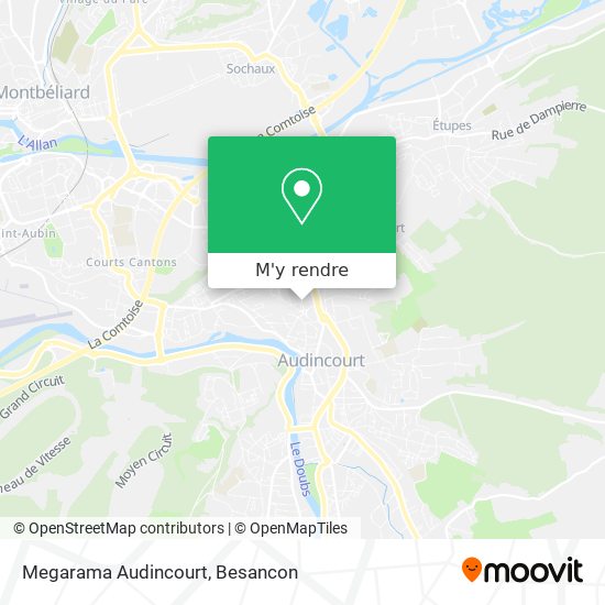 Megarama Audincourt plan