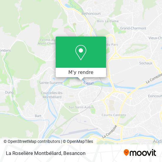 La Roselière Montbéliard plan