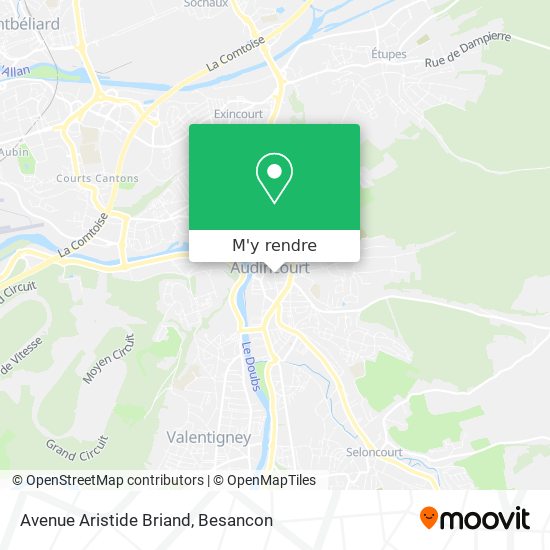 Avenue Aristide Briand plan
