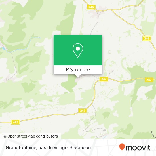 Grandfontaine, bas du village plan
