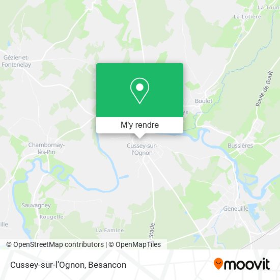 Cussey-sur-l’Ognon plan