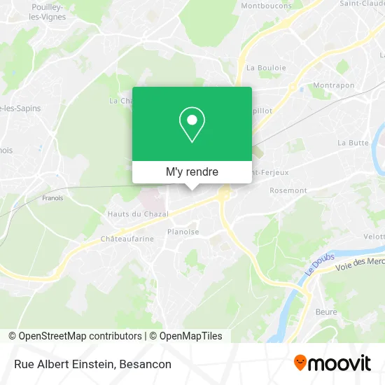 Rue Albert Einstein plan