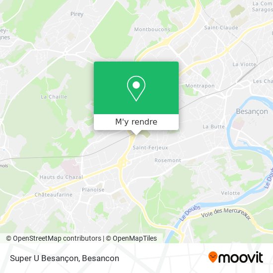 Super U Besançon plan