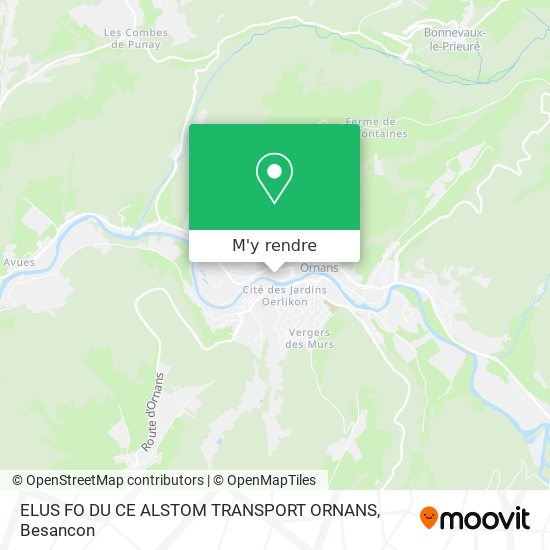 ELUS FO DU CE ALSTOM TRANSPORT ORNANS plan