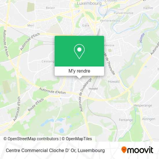 Centre Commercial Cloche D' Or plan