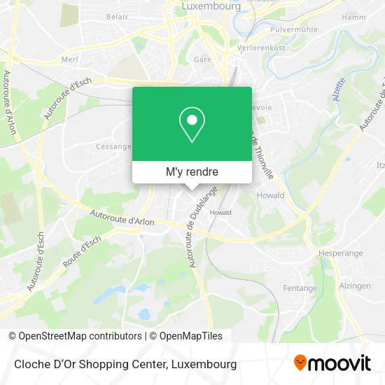 Cloche D‘Or Shopping Center plan