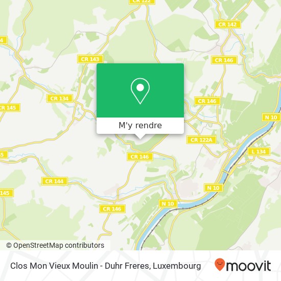 Clos Mon Vieux Moulin - Duhr Freres plan