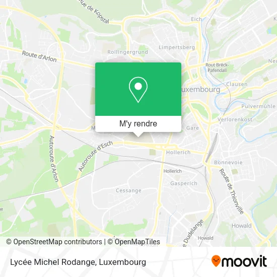 Lycée Michel Rodange plan