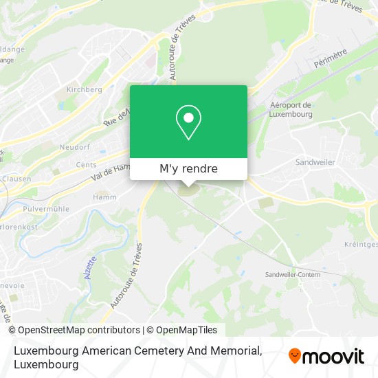 Luxembourg American Cemetery And Memorial plan