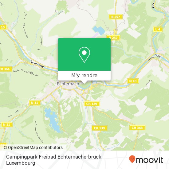 Campingpark Freibad Echternacherbrück plan