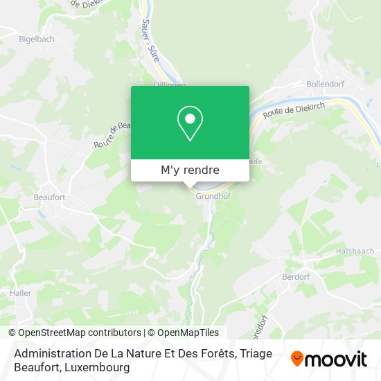Administration De La Nature Et Des Forêts, Triage Beaufort plan