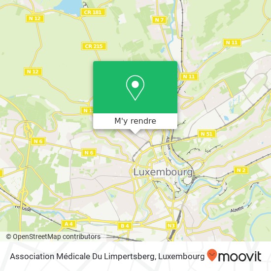 Association Médicale Du Limpertsberg plan