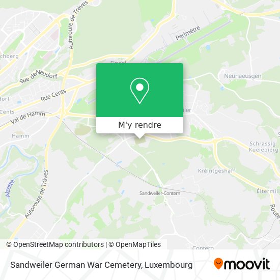 Sandweiler German War Cemetery plan