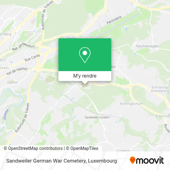 Sandweiler German War Cemetery plan