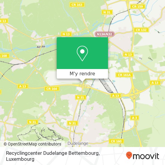 Recyclingcenter Dudelange Bettembourg plan