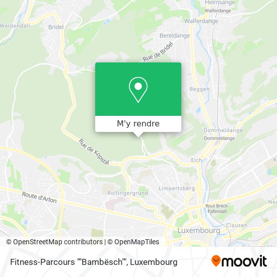 Fitness-Parcours ""Bambësch"" plan