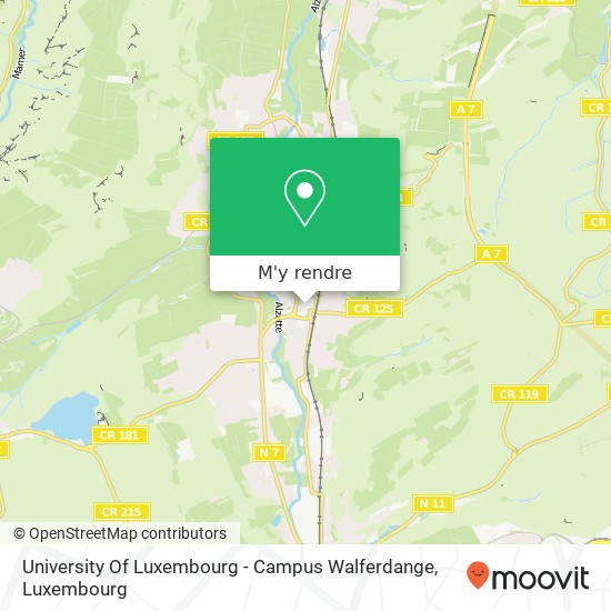 University Of Luxembourg - Campus Walferdange plan