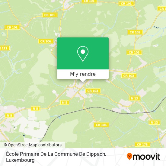 École Primaire De La Commune De Dippach plan