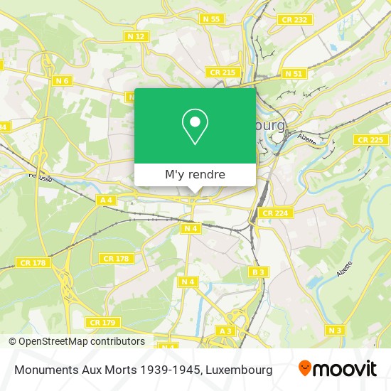 Monuments Aux Morts 1939-1945 plan