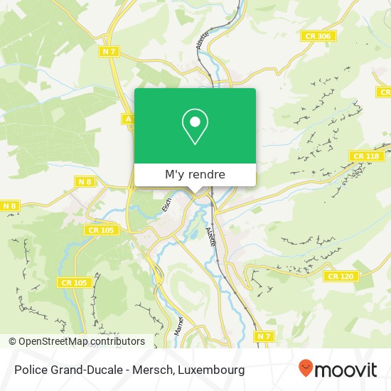 Police Grand-Ducale - Mersch plan