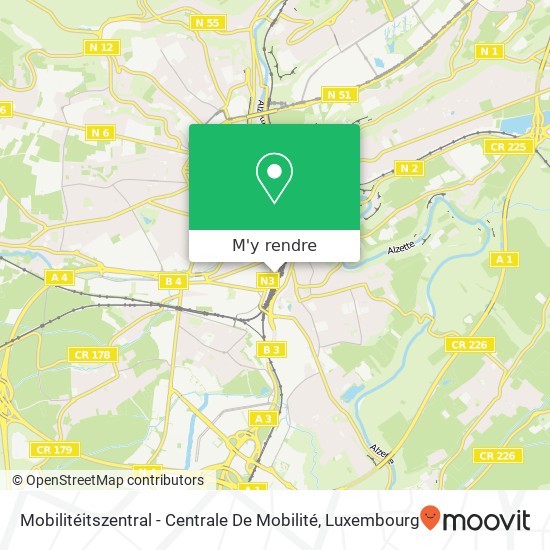 Mobilitéitszentral - Centrale De Mobilité plan