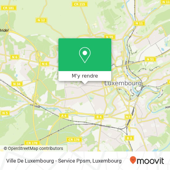 Ville De Luxembourg - Service Ppsm plan
