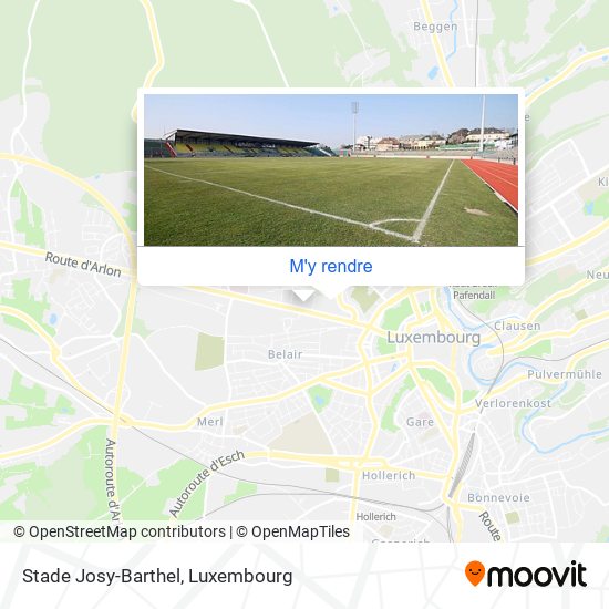 Stade Josy-Barthel plan