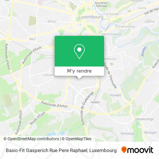 Basic-Fit Gasperich Rue Pere Raphael plan