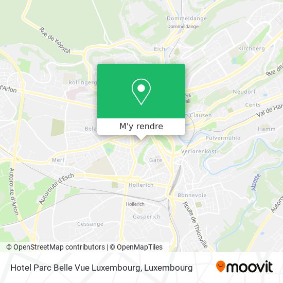 Hotel Parc Belle Vue Luxembourg plan