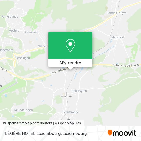 LÉGÈRE HOTEL Luxembourg plan