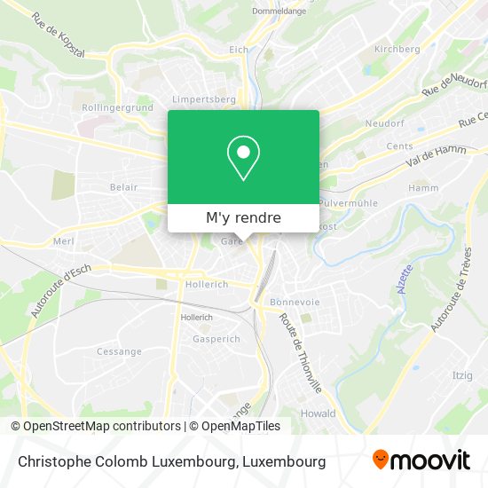 Christophe Colomb Luxembourg plan