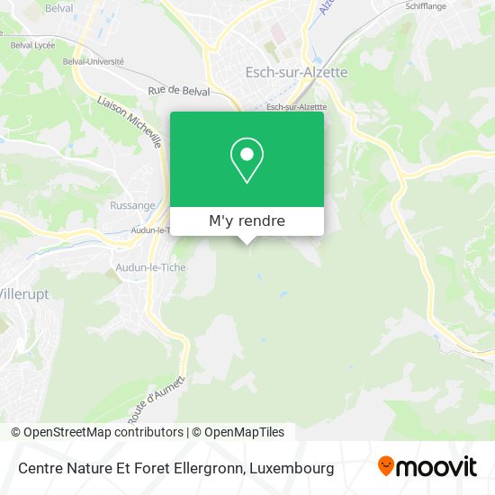 Centre Nature Et Foret Ellergronn plan