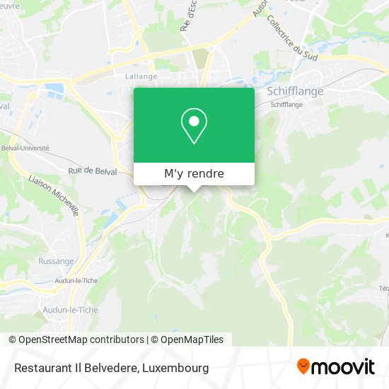 Restaurant Il Belvedere plan