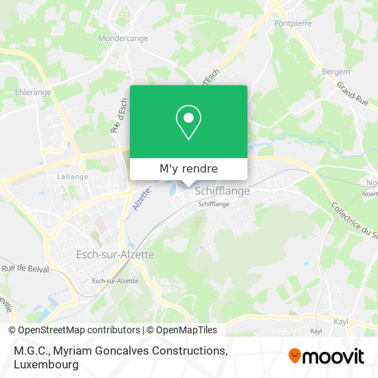 M.G.C., Myriam Goncalves Constructions plan