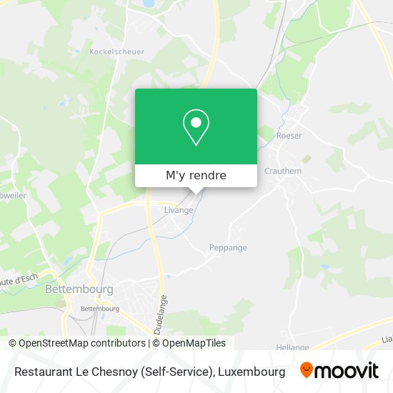 Restaurant Le Chesnoy (Self-Service) plan