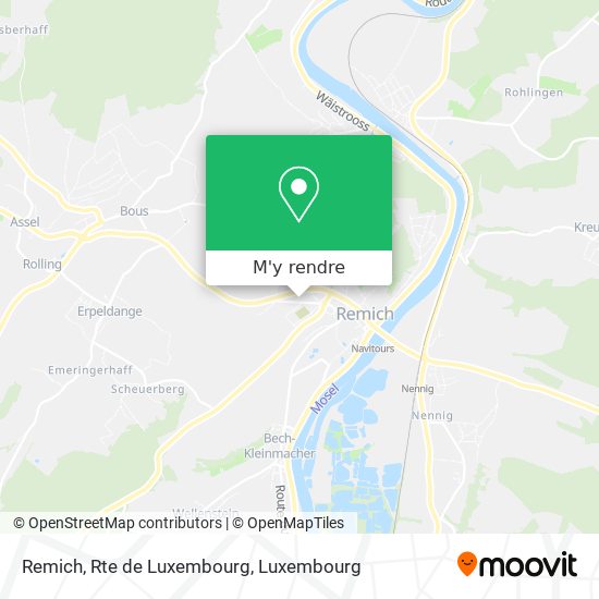 Remich, Rte de Luxembourg plan