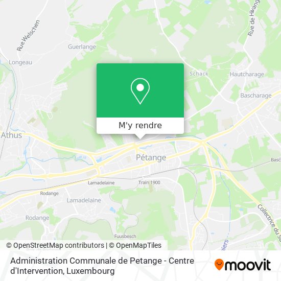 Administration Communale de Petange - Centre d'Intervention plan