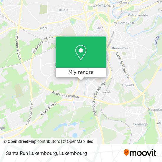 Santa Run Luxembourg plan