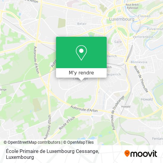 École Primaire de Luxembourg Cessange plan