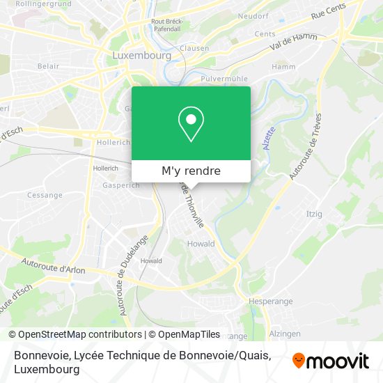 Bonnevoie, Lycée Technique de Bonnevoie / Quais plan