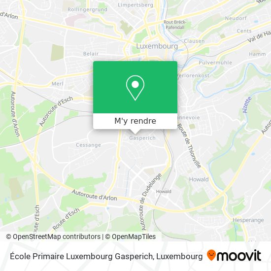 École Primaire Luxembourg Gasperich plan