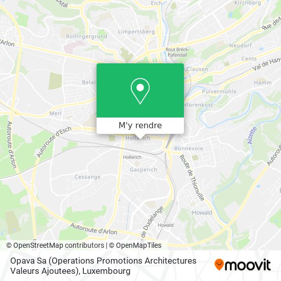 Opava Sa (Operations Promotions Architectures Valeurs Ajoutees) plan