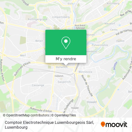 Comptoir Electrotechnique Luxembourgeois Sàrl plan